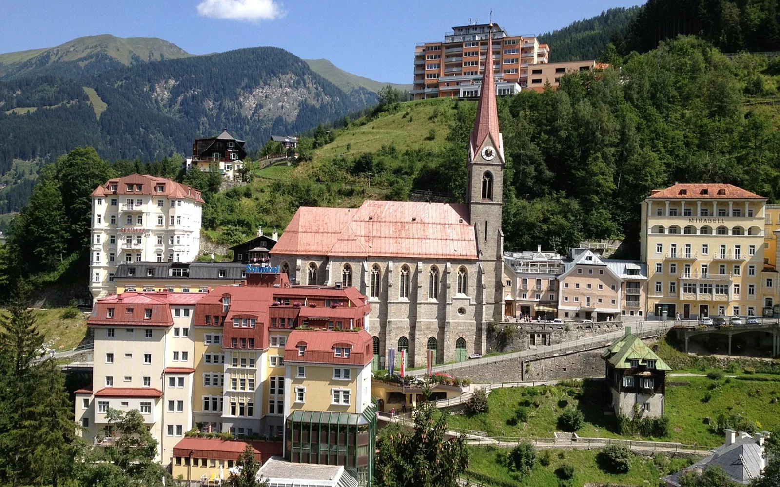 Bad Gastein i Osterrikske Alper, Austria