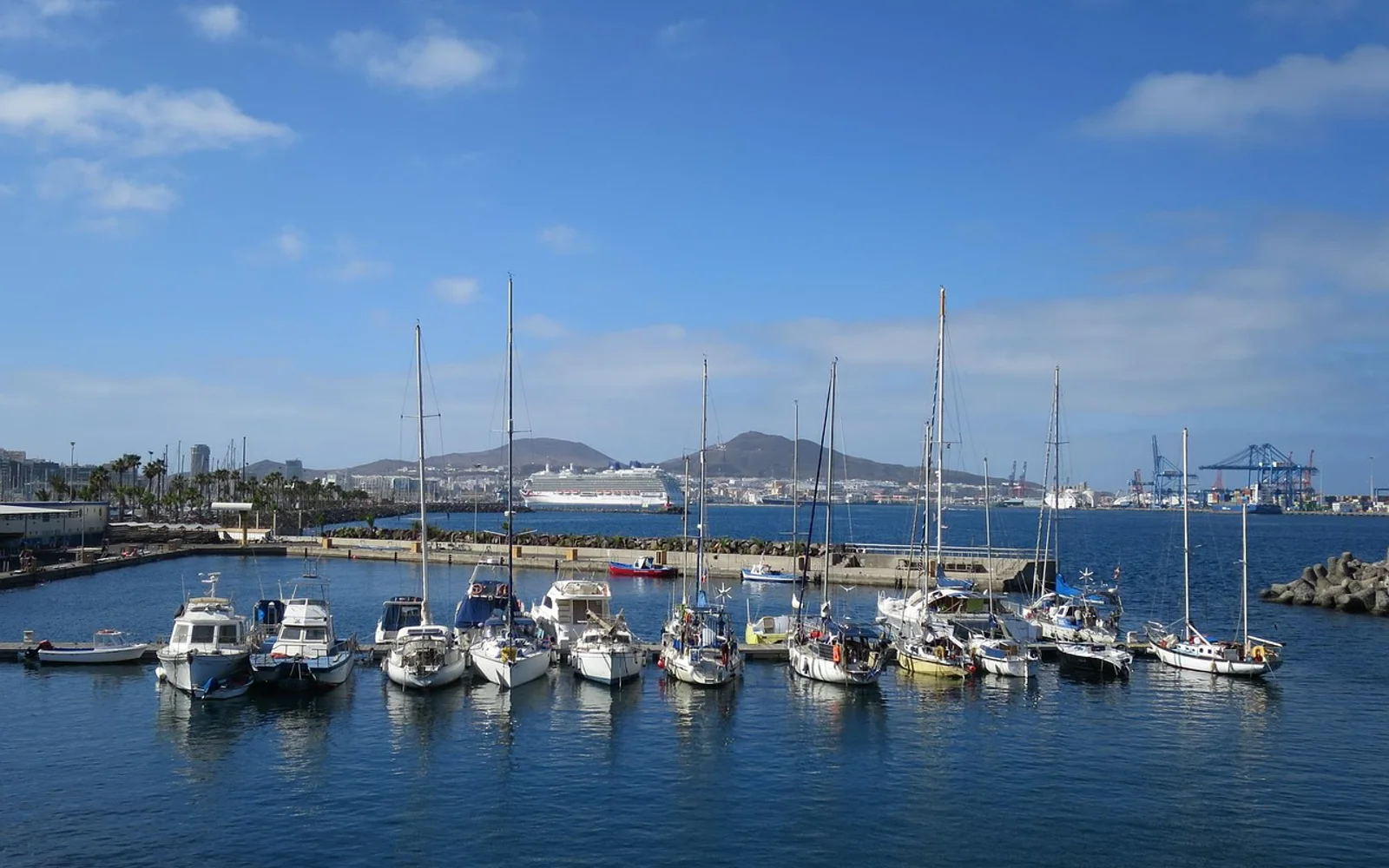 Las Palmas city i Gran Canaria, Spain