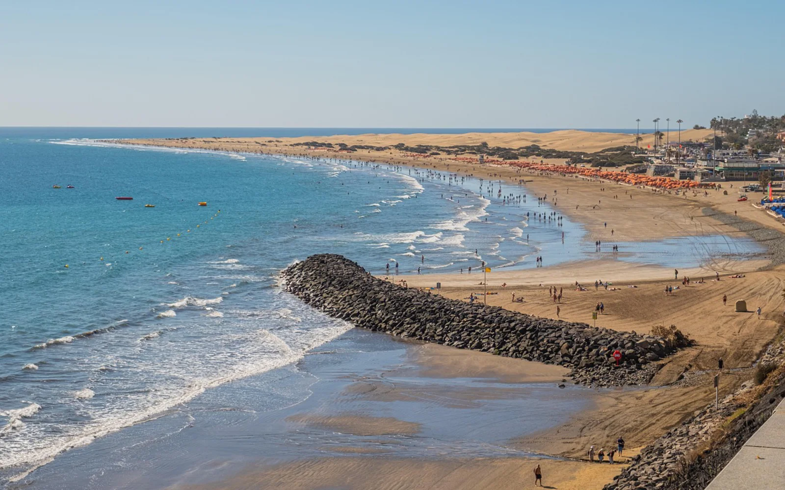 Playa del Ingles i Gran Canaria, Spain