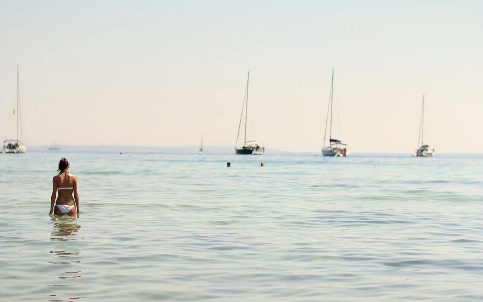 Playa d´en Bossa i Ibiza, Spain