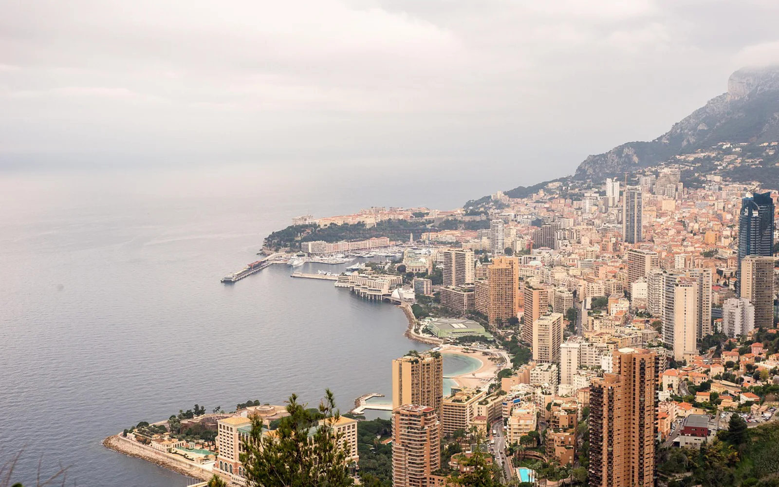 Monaco city i Franske riviera, France