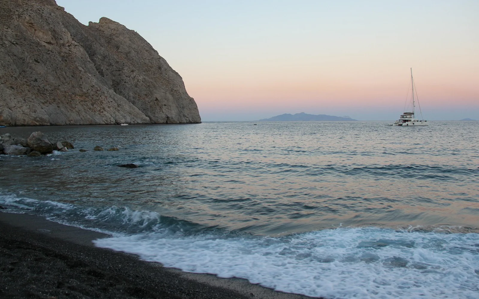 Perissa i Santorini, Greece