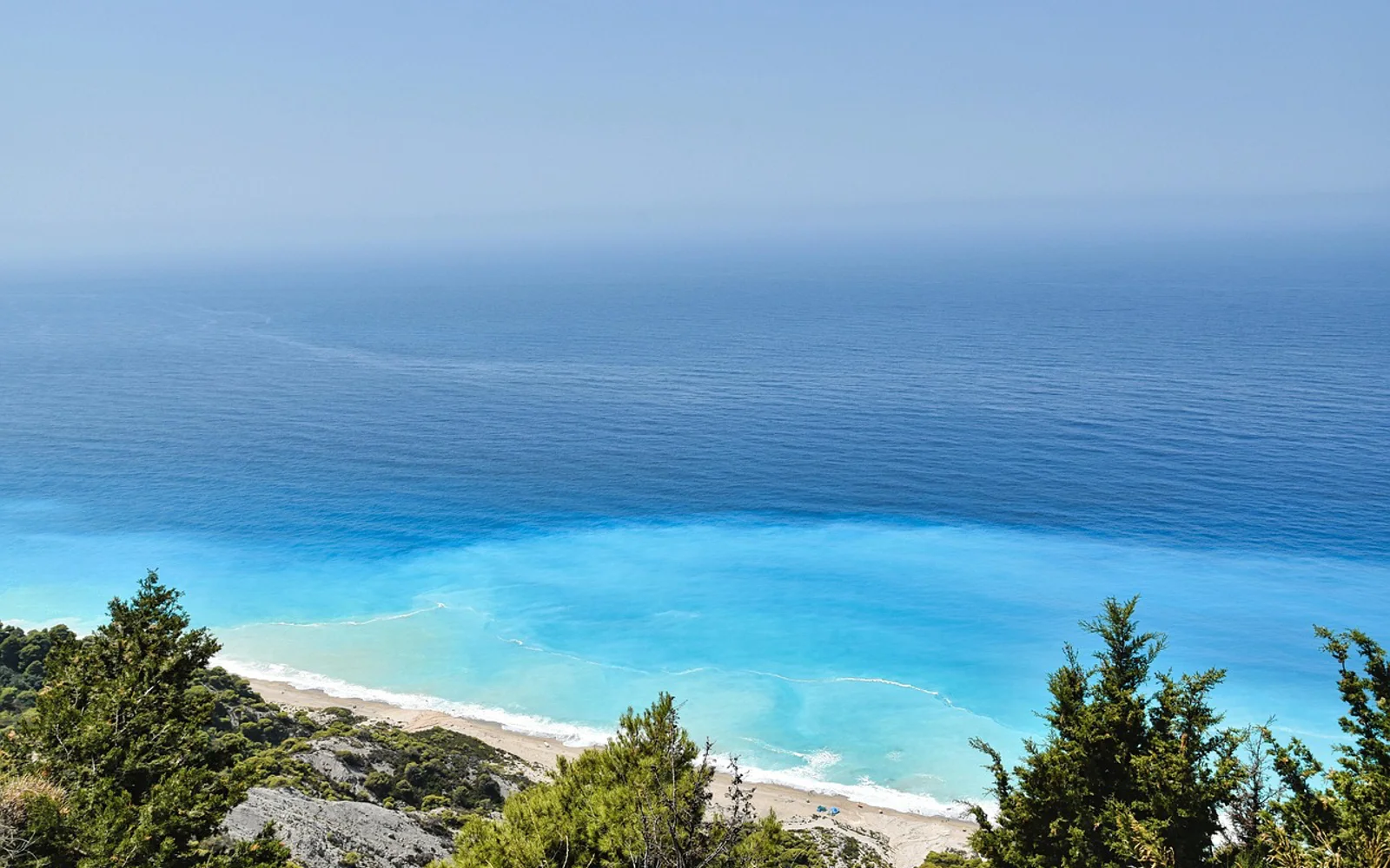 Golden Beach i Thassos, Greece