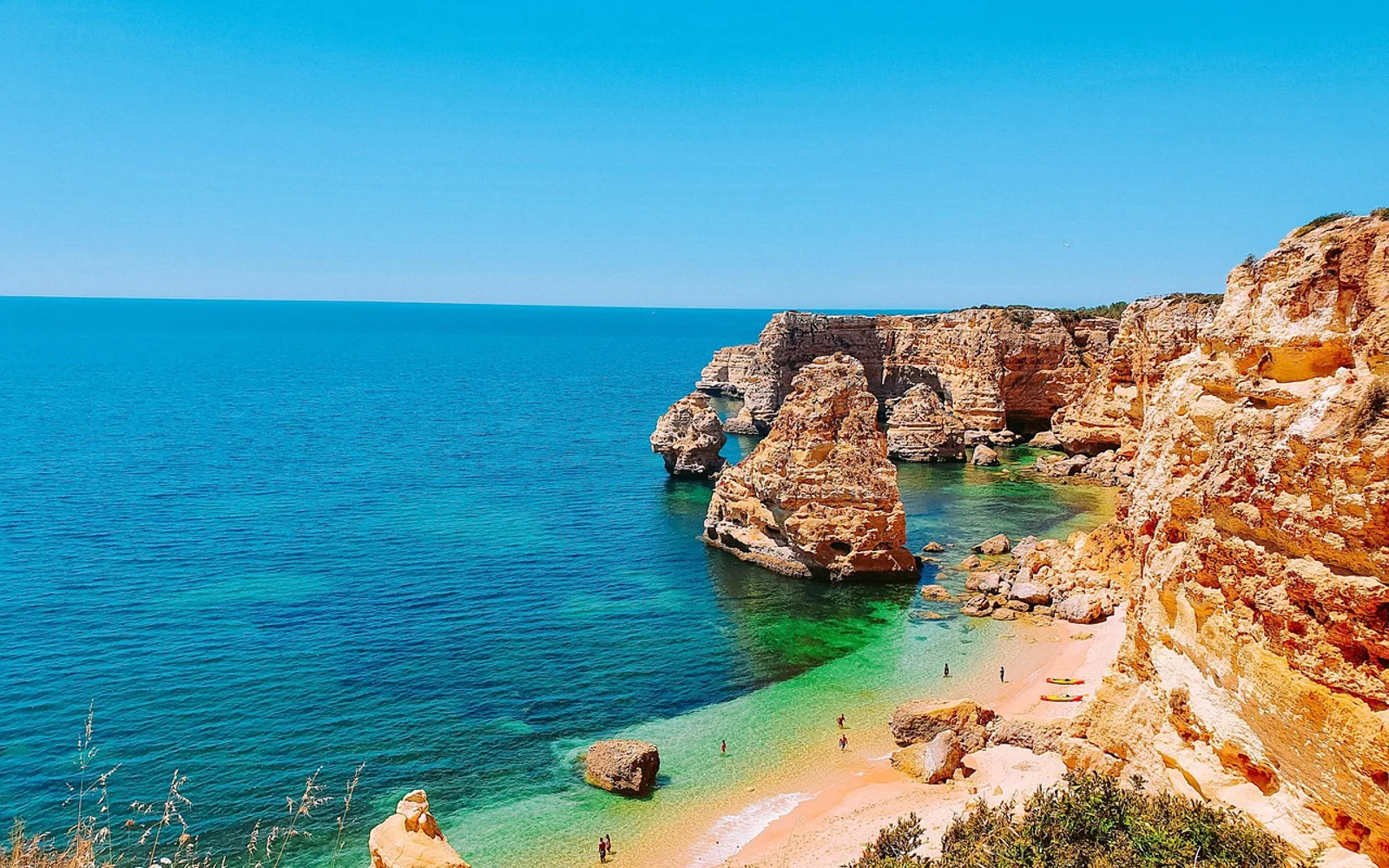 Lagoa i Algarvekysten, Portugal