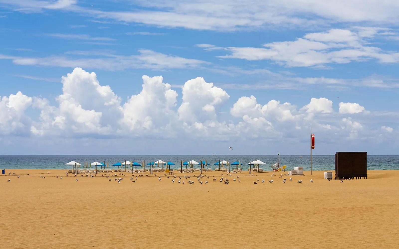 Quarteira i Algarvekysten, Portugal